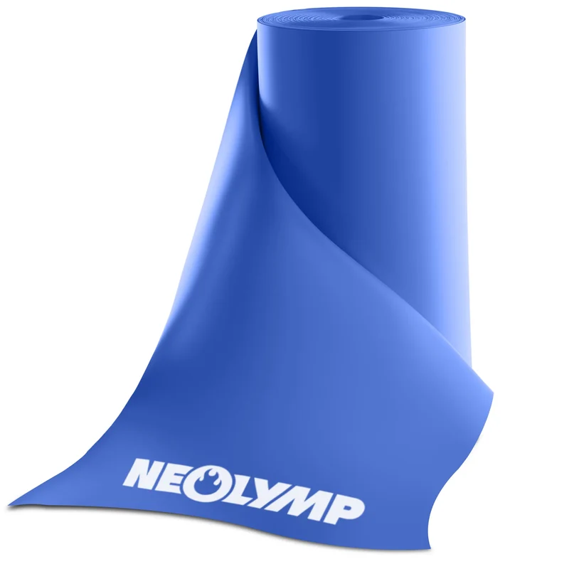 Elastisches Widerstandsband TPE auf Rolle, zuschneidbar – Schwer (Blau) / 2.5 Meter (B‑Ware)