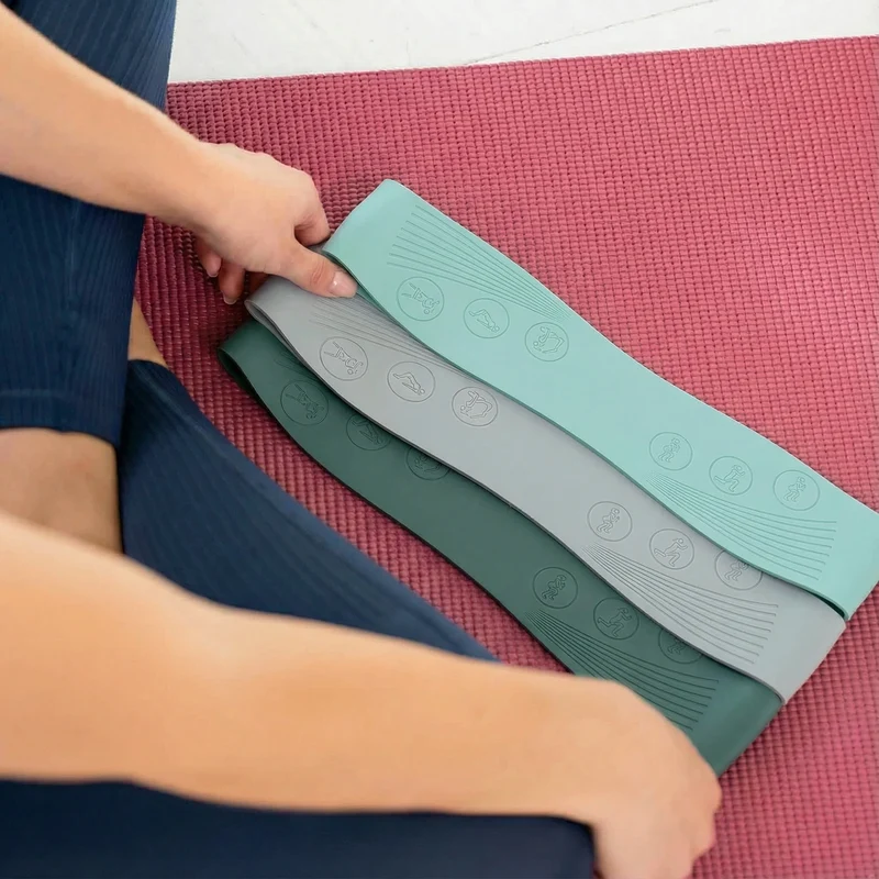 Pilatesbänder 3er Set - aus Silikon