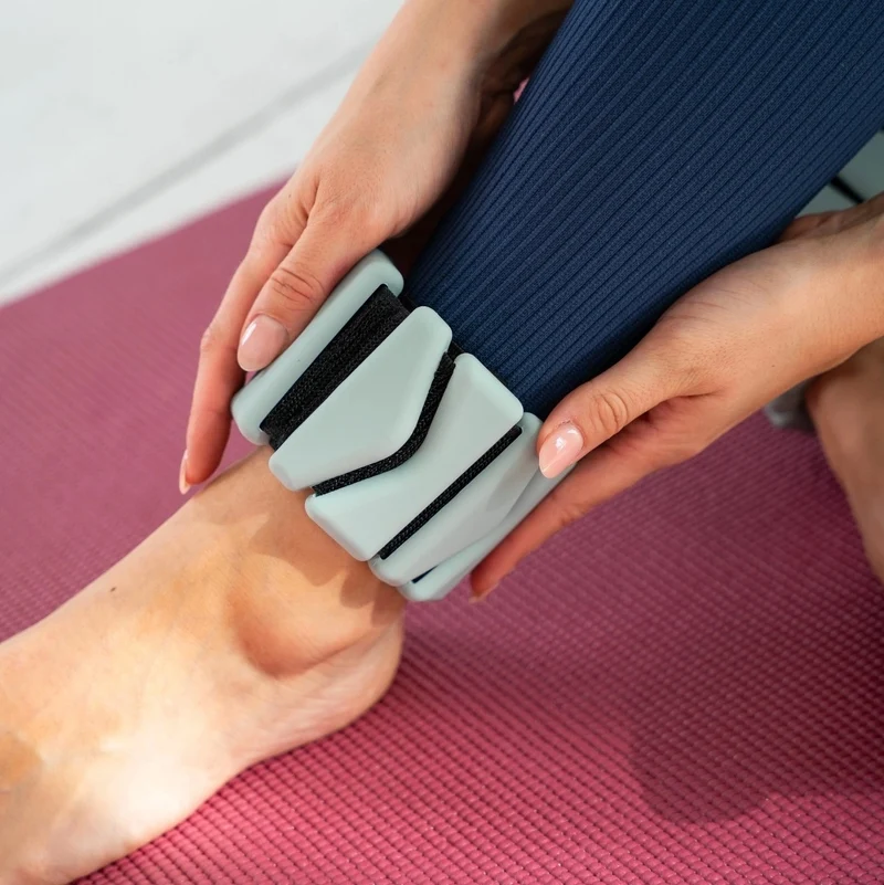 Pilates Gewichtsbänder 2er Set - Gewichtsmanschetten aus Silikon