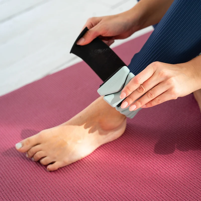 Pilates Gewichtsbänder 2er Set - Gewichtsmanschetten aus Silikon