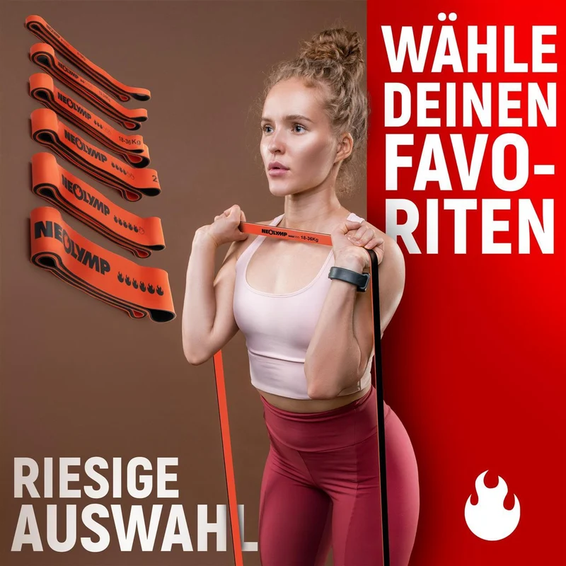 Heavy Resistance Bands, Widerstandsbänder aus Latex | B-Ware