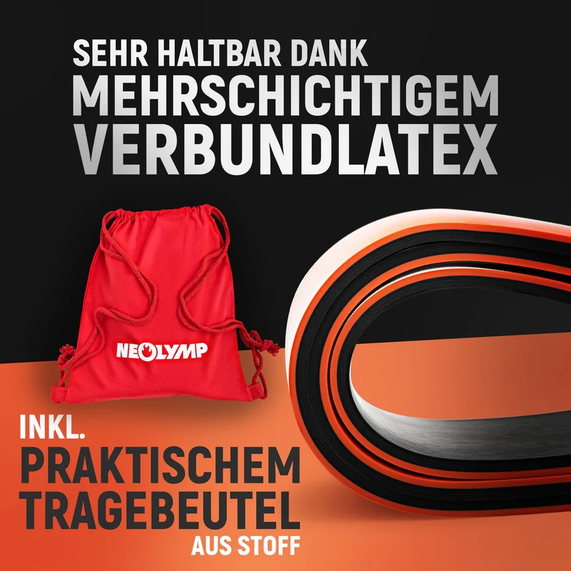 Heavy Resistance Bands, Widerstandsbänder aus Latex | B-Ware