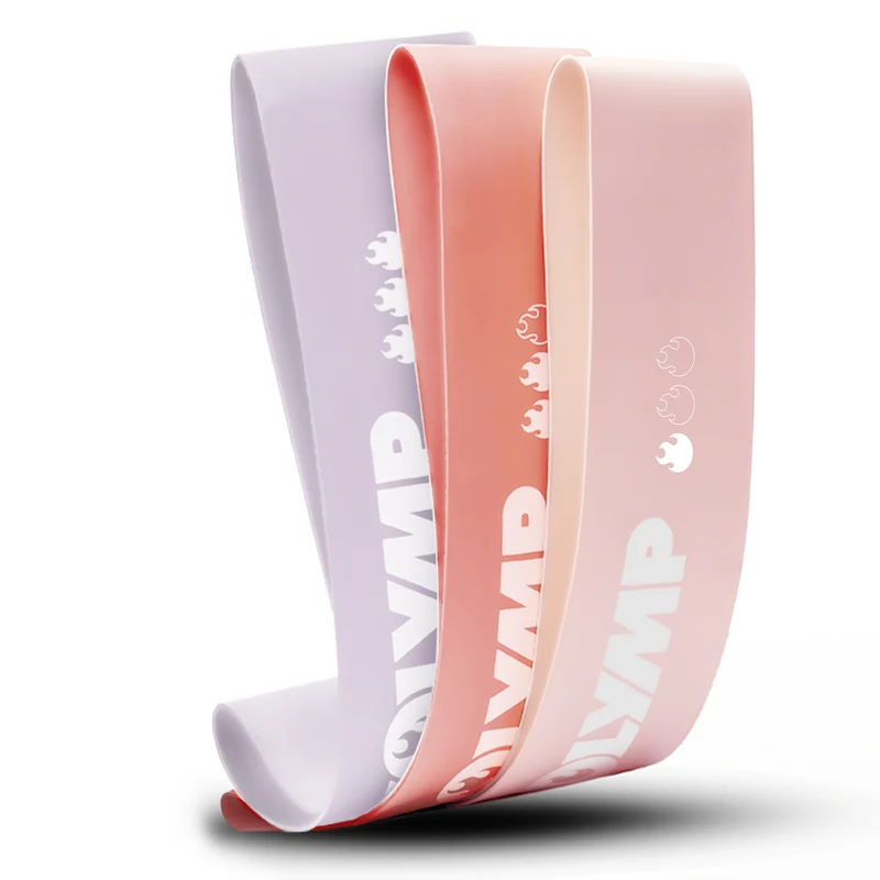 Fitnessbänder kurz aus Latex – 3er Set Pastell (B‑Ware)