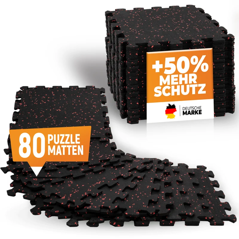 80 Kautschuk Bodenschutzmatten (B‑Ware)