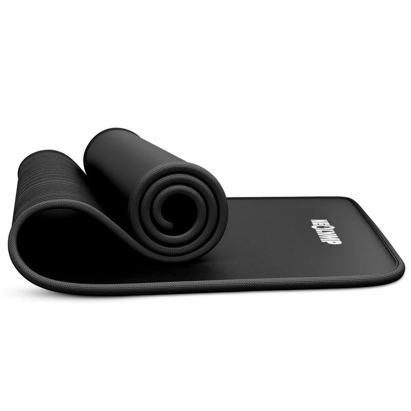 Fitnessmatte - extra dick und rutschfest – Schwarz / Standard (B‑Ware)