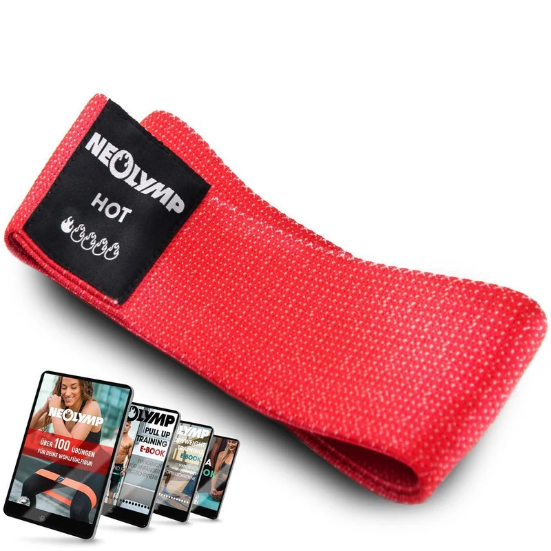 Fitnessbänder kurz aus Stoff – Fitnessband sehr leicht (B‑Ware)
