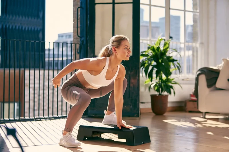 Aerobic-Stepper Reebok Mini-Step für Workout im Gym