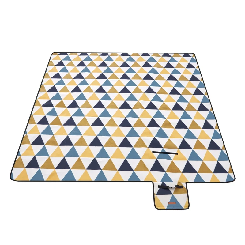 Picknickdecke Flanell Dreiecke XXL