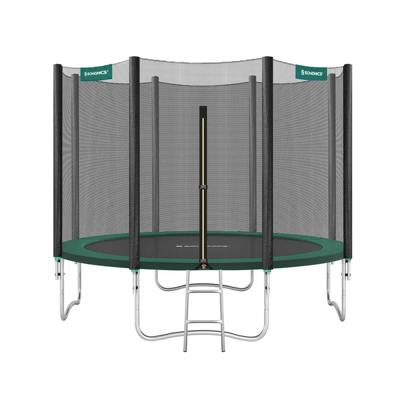 Trampolin mit Sicherheitsnetz gepolsterten Stangen