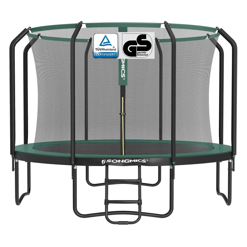 Rundes Gartentrampolin mit Sicherheitsnetz