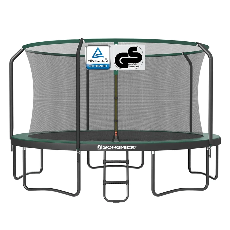 Rundes Gartentrampolin mit Sicherheitsnetz