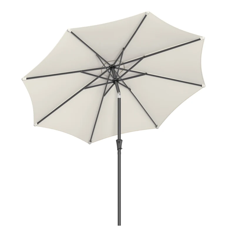 Knickbarer Sonnenschirm mit Kurbel ohne Ständer