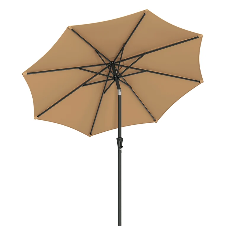Knickbarer Sonnenschirm mit Kurbel ohne Ständer