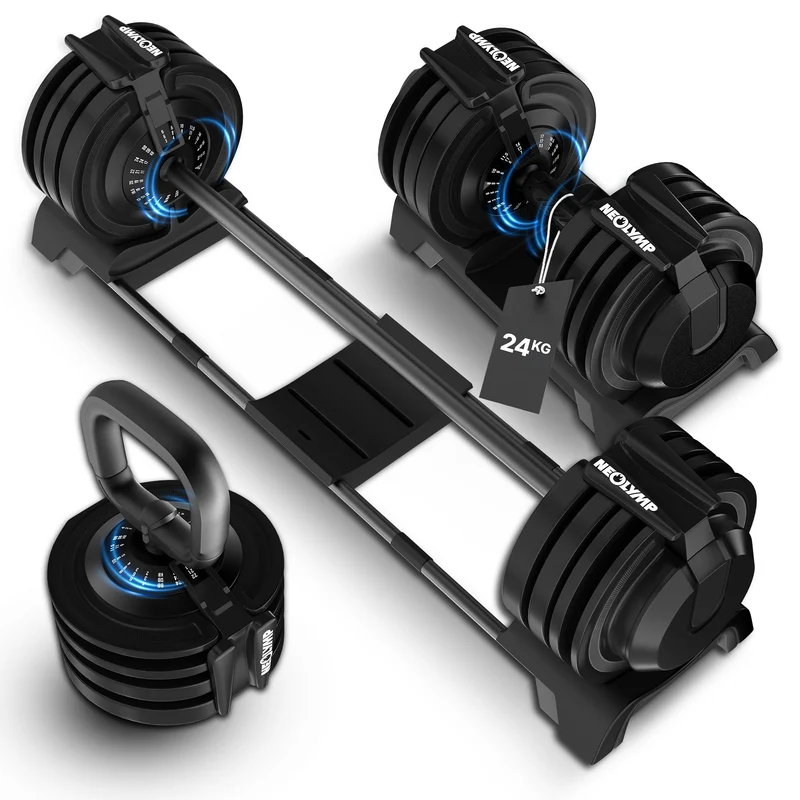 3-in-1 Hantelset zum Verstellen 24kg (B‑Ware)