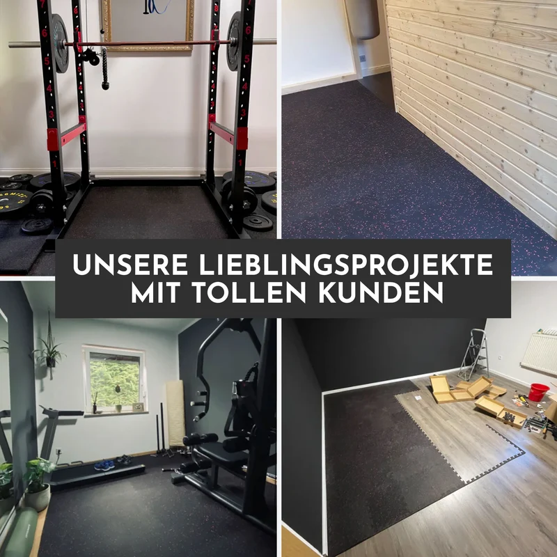 Premium Bodenschutzmatte aus extra dichtem Kautschuk (schwarz-grau)