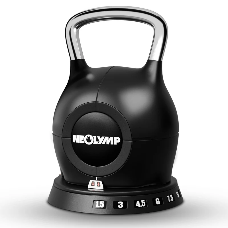 Kettlebell mit verstellbarem Gewicht (7 in 1) – Kettlebell verstellbar 1.5-10 kg (B‑Ware)