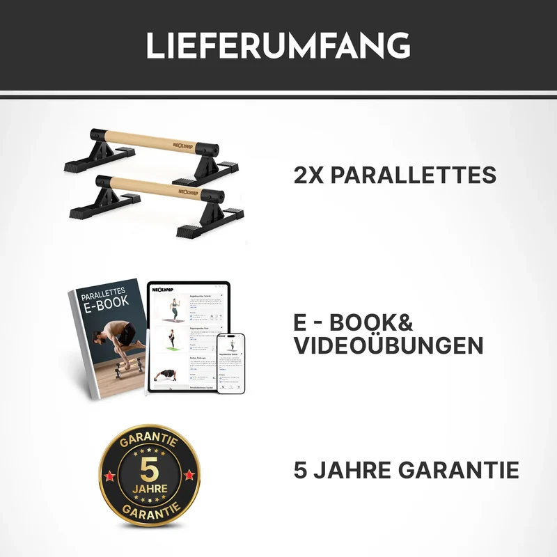 Parallettes rutschfest für Fitness & Calisthenics