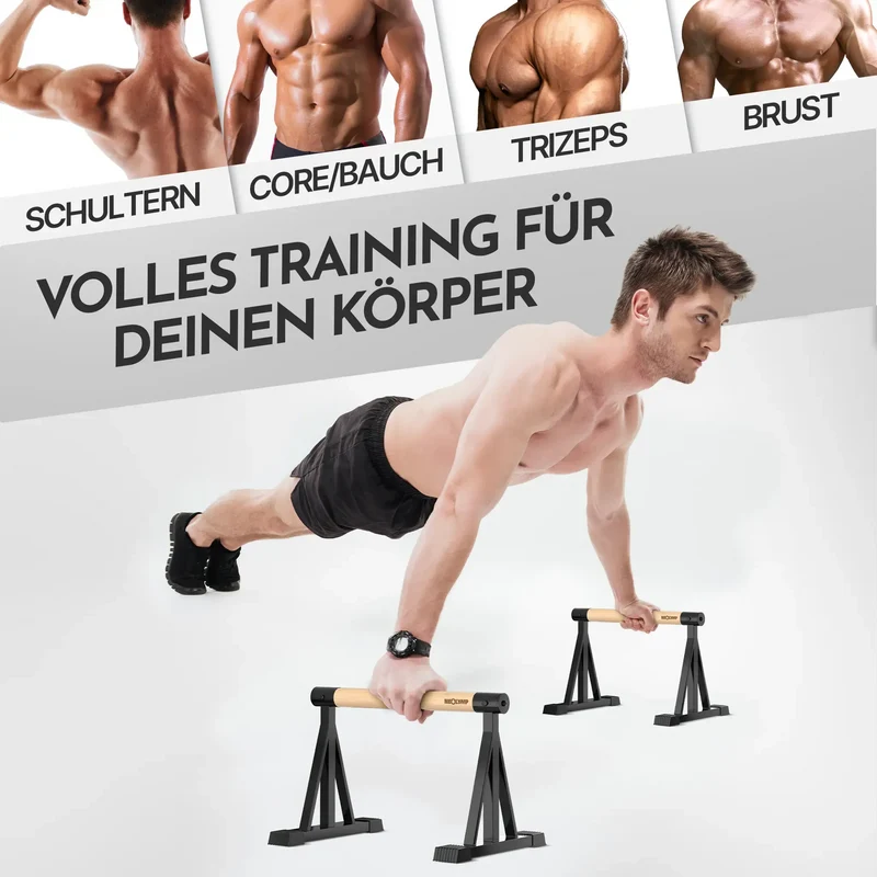 Parallettes rutschfest für Fitness & Calisthenics