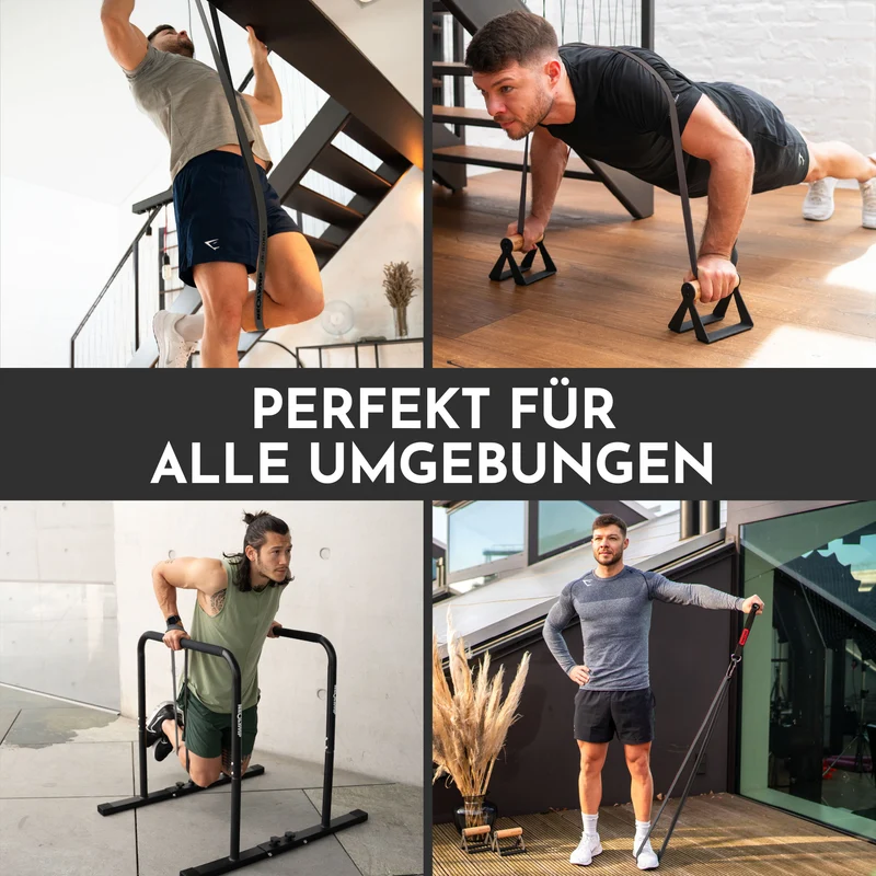 Heavy Resistance Bands aus Latex grau – Stärke: sehr stark (28-80 kg) | B‑Ware