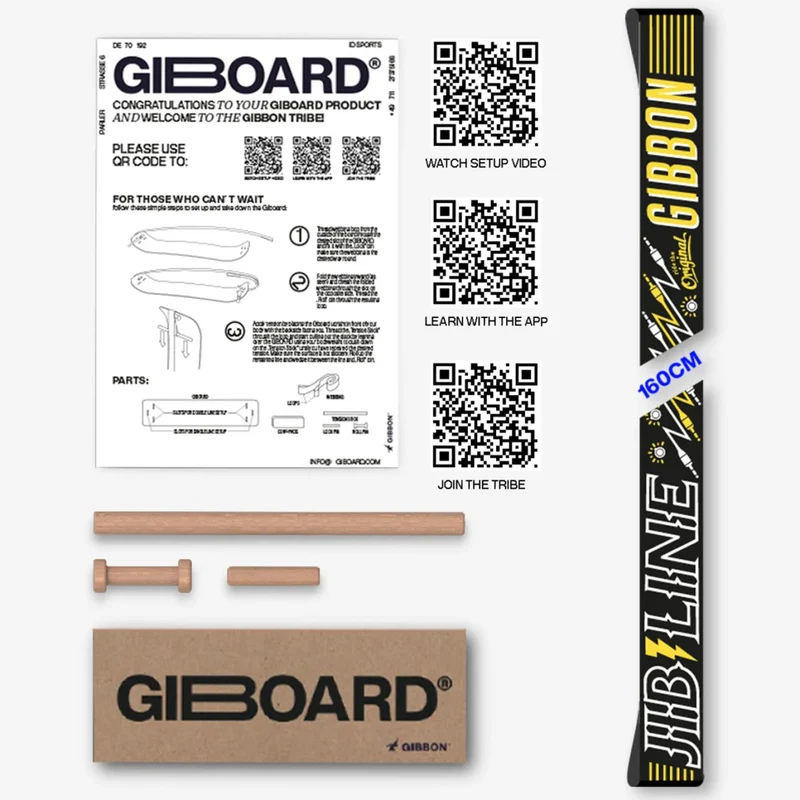 Slackline Giboard JIBLINE mit 160 cm Länge