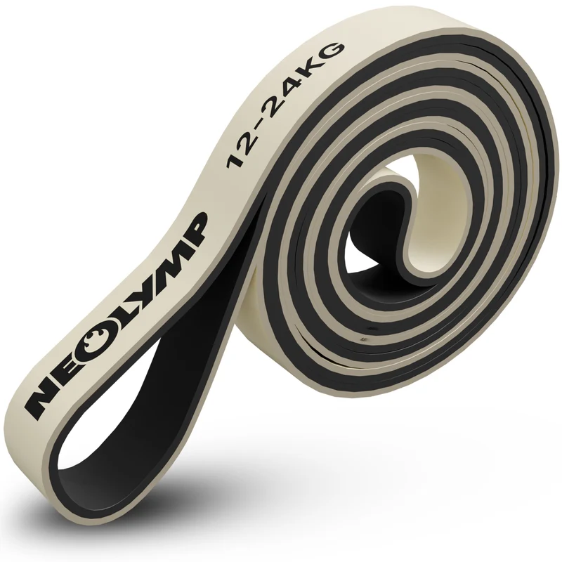 Heavy Resistance Bands aus Latex grau – Stärke: leicht (12-24 kg) | B‑Ware