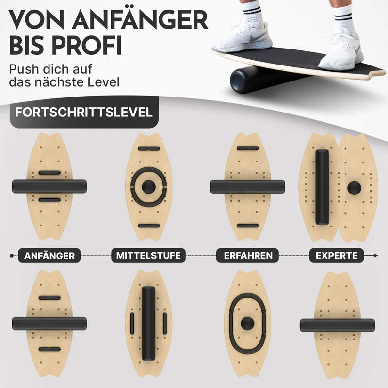 9-in-1 Balance Board aus Birkenholz – (B‑Ware)