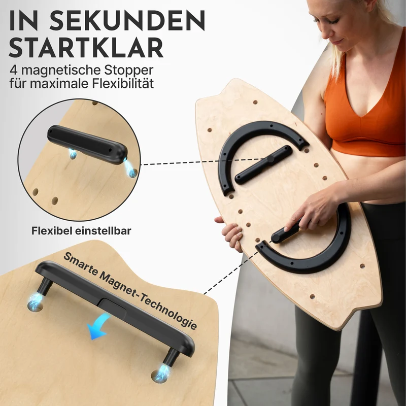 9-in-1 Balance Board aus Birkenholz – (B‑Ware)