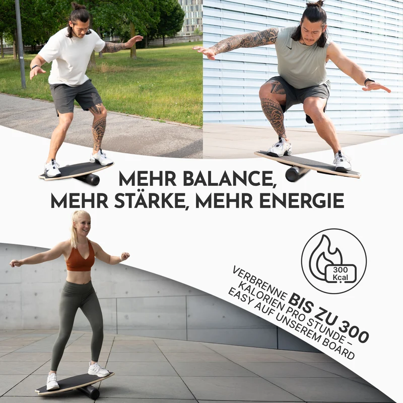 9-in-1 Balance Board aus Birkenholz – (B‑Ware)