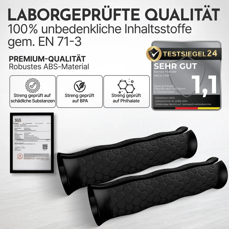 Griffe für Fitnessbänder (band handle) - (B‑Ware)