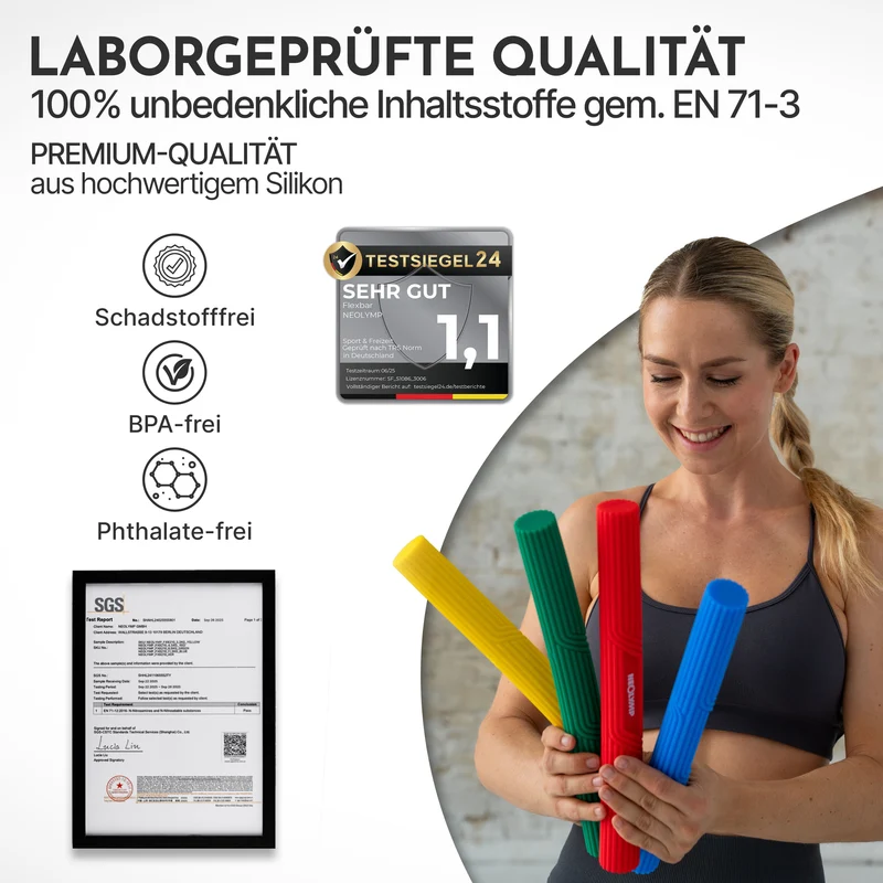 Flexbar Trainingsstab Handkraft-Trainer – 11.3 kg (blau) (B‑Ware)