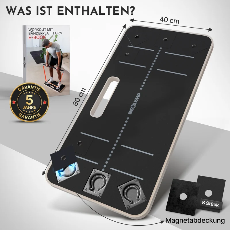 Bänderplattform - Bands Board für Fitnessbänder-Training (B‑Ware)