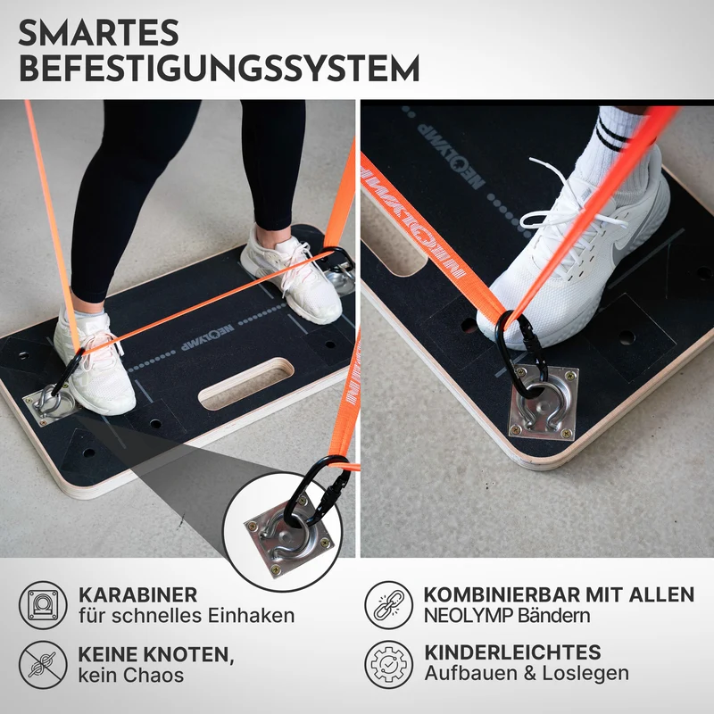 Bänderplattform - Bands Board für Fitnessbänder-Training (B‑Ware)