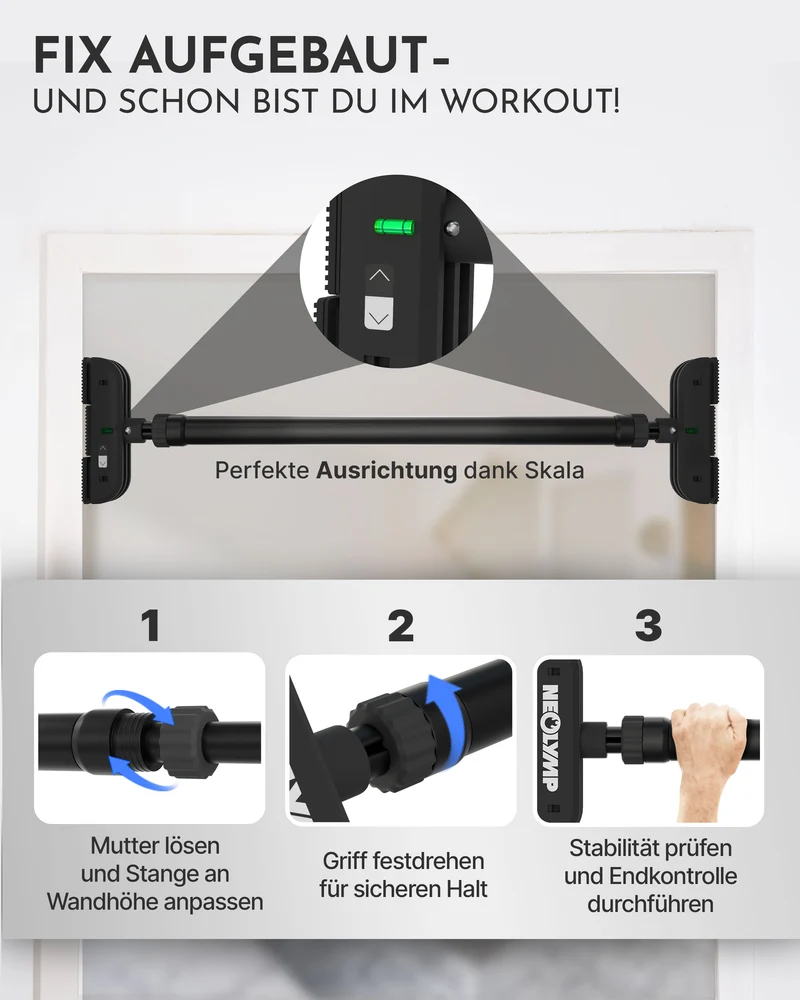 Teleskop-Klimmzugstange Premium