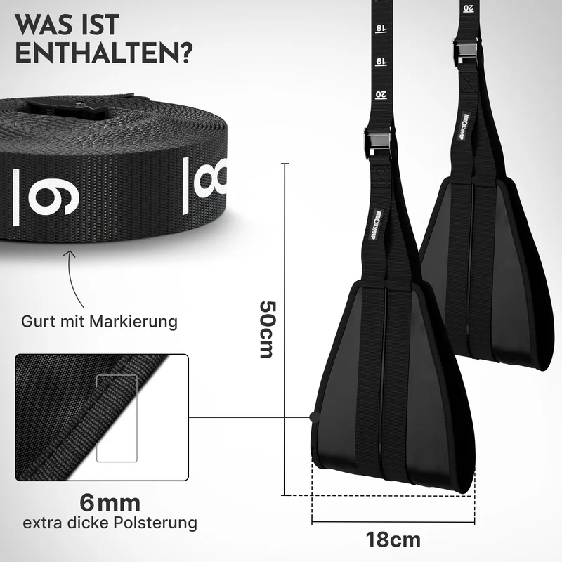 Bauchmuskel-Schlaufen - Trainingsschlaufen Ab Straps