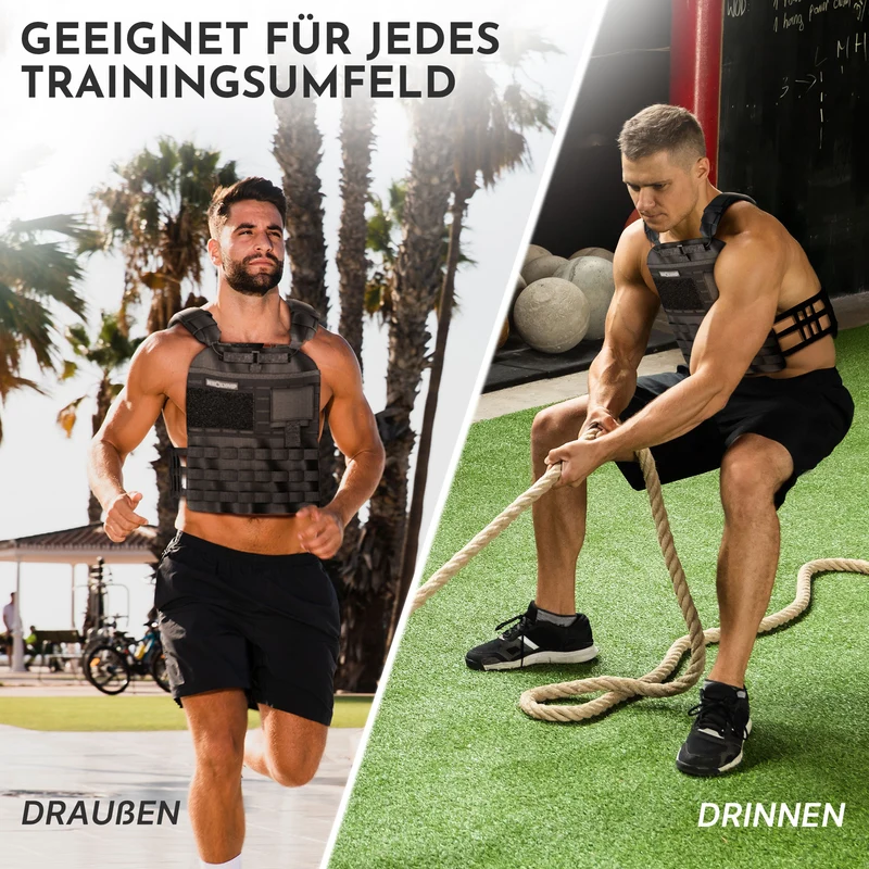 Gewichtsweste mit Zusatzgewicht - Weighted Vest für Calisthenics & HIIT
