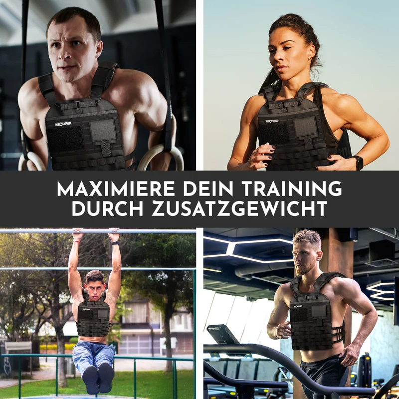 Gewichtsweste mit Zusatzgewicht - Weighted Vest für Calisthenics & HIIT