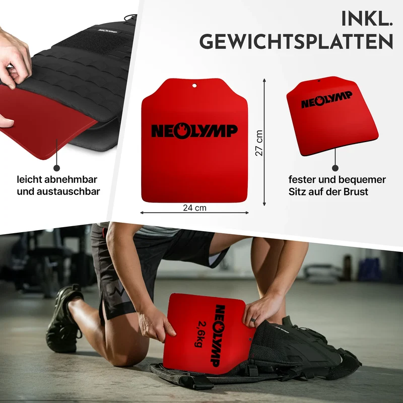 Gewichtsweste mit Zusatzgewicht - Weighted Vest für Calisthenics & HIIT