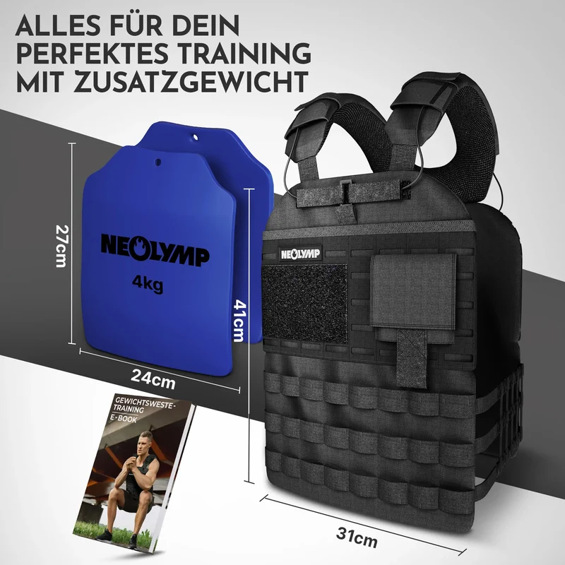 Gewichtsweste mit Zusatzgewicht - Weighted Vest für Calisthenics & HIIT