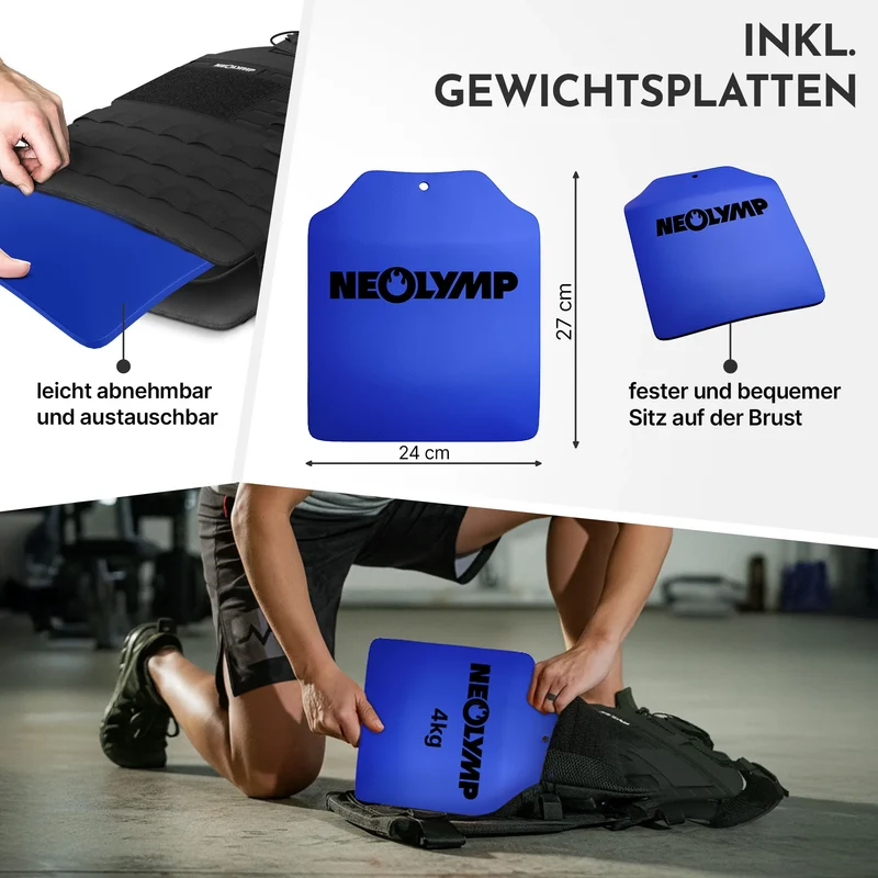 Gewichtsweste mit Zusatzgewicht - Weighted Vest für Calisthenics & HIIT