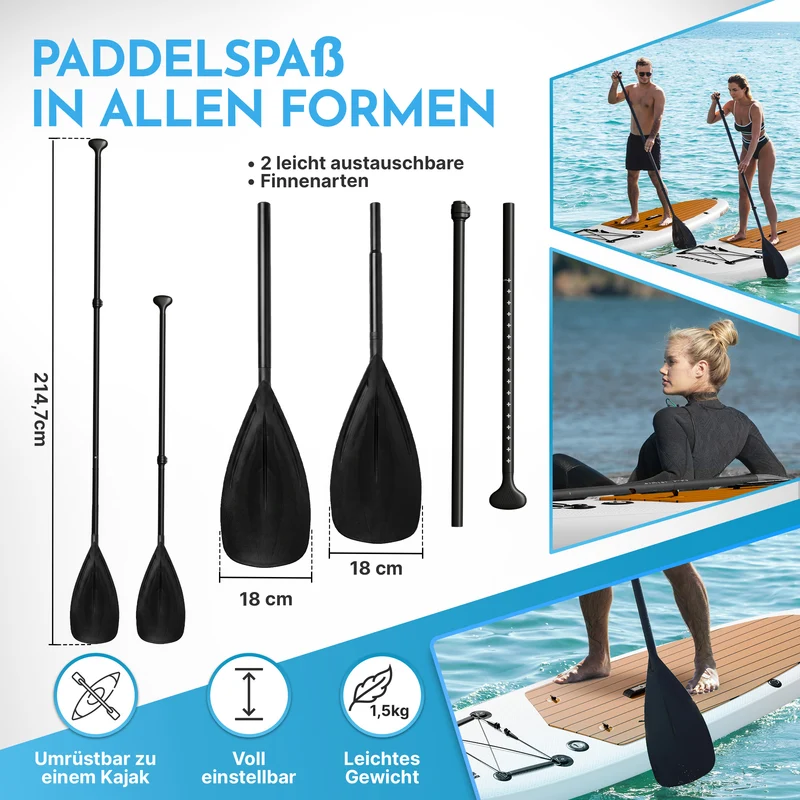 Stand-Up Paddle Board (SUP) + 13-teiliges Komplettset