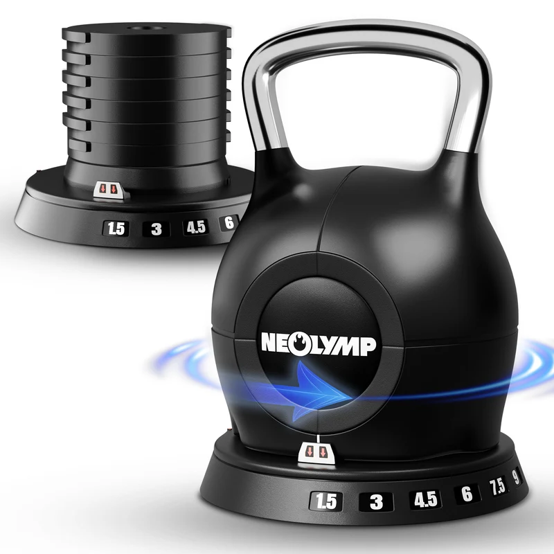Kettlebell mit verstellbarem Gewicht (7 in 1) - bis 10 kg oder 20 kg