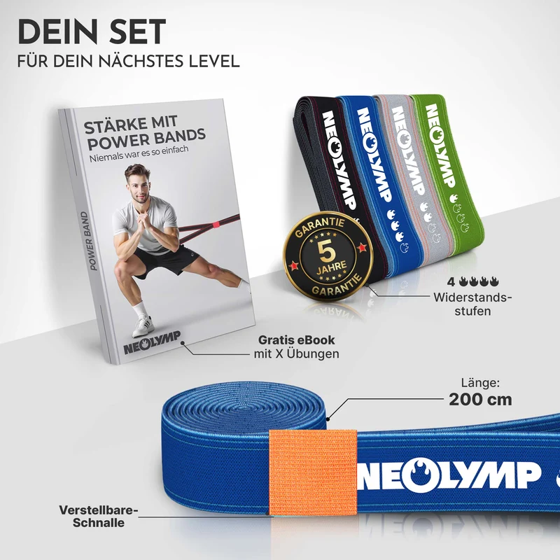 Powerband aus Stoff - mit Verstellschnalle