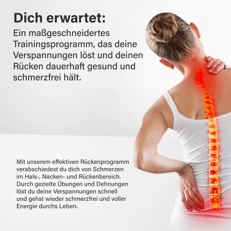Online-Präventionskurs für den Rücken - mit gratis Fitnessbänder-Set