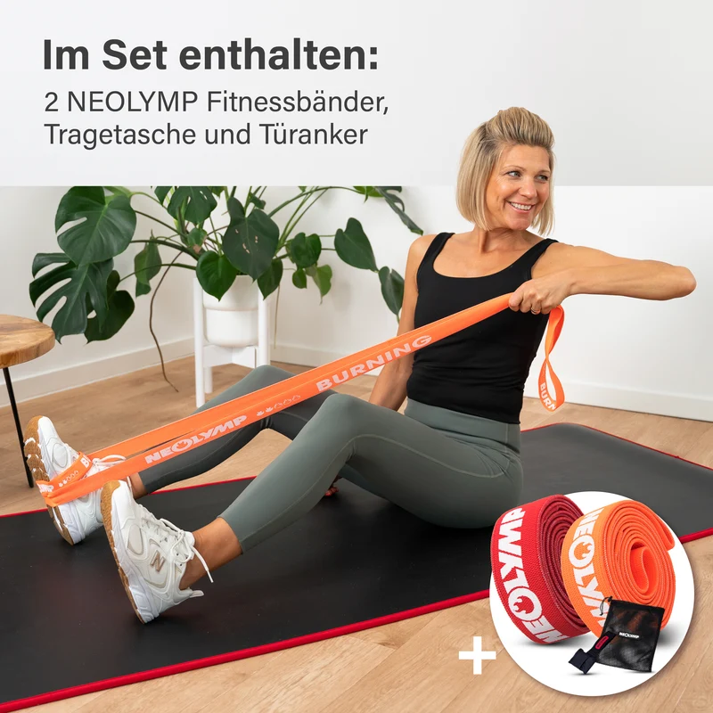 Online-Präventionskurs für den Rücken - mit gratis Fitnessbänder-Set