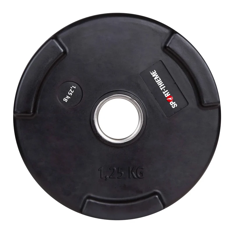 Hantelscheibe Sport-Thieme Wettkampf 50 mm mit Kunststoff-Bezug (PU)