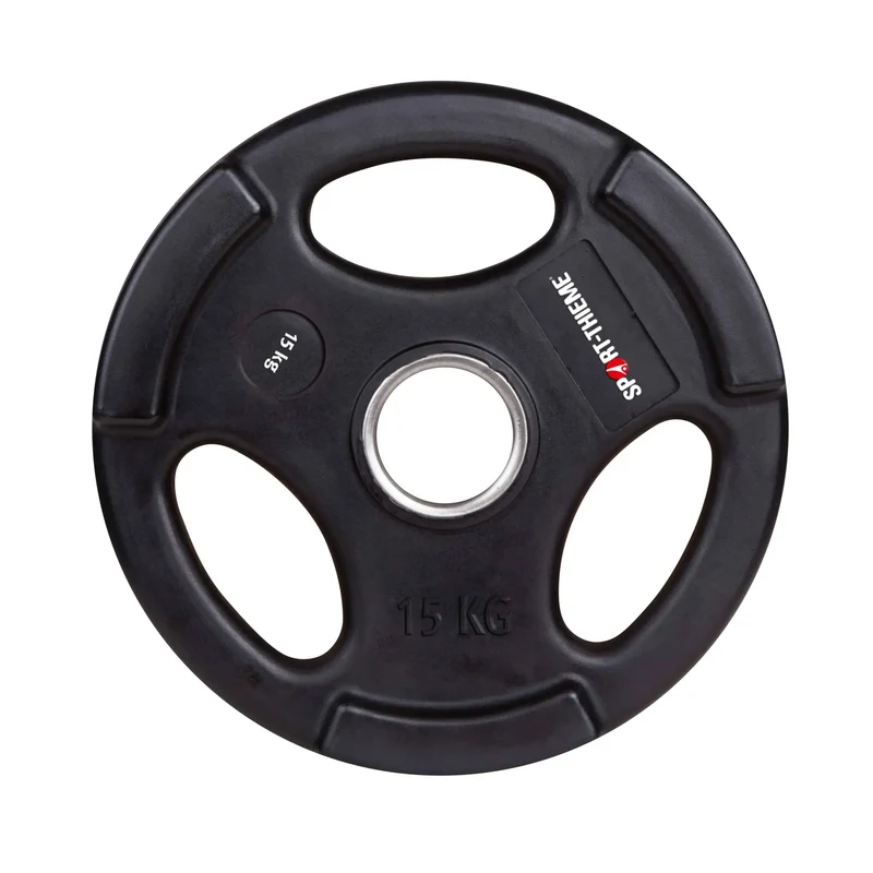 Hantelscheibe Sport-Thieme Wettkampf 50 mm mit Kunststoff-Bezug (PU)