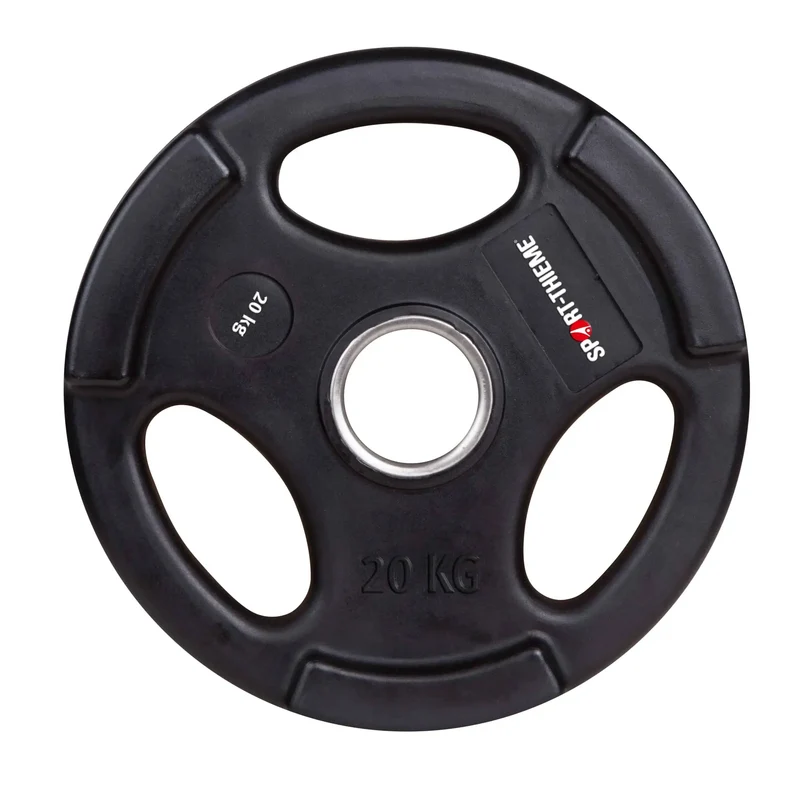 Hantelscheibe Sport-Thieme Wettkampf 50 mm mit Kunststoff-Bezug (PU)