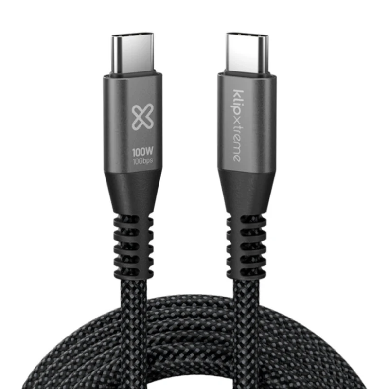 Klip Xtreme Cable USB PD 3.1 Tipo C a USB C Macho 1.8 Metros, KAC-850-6FT