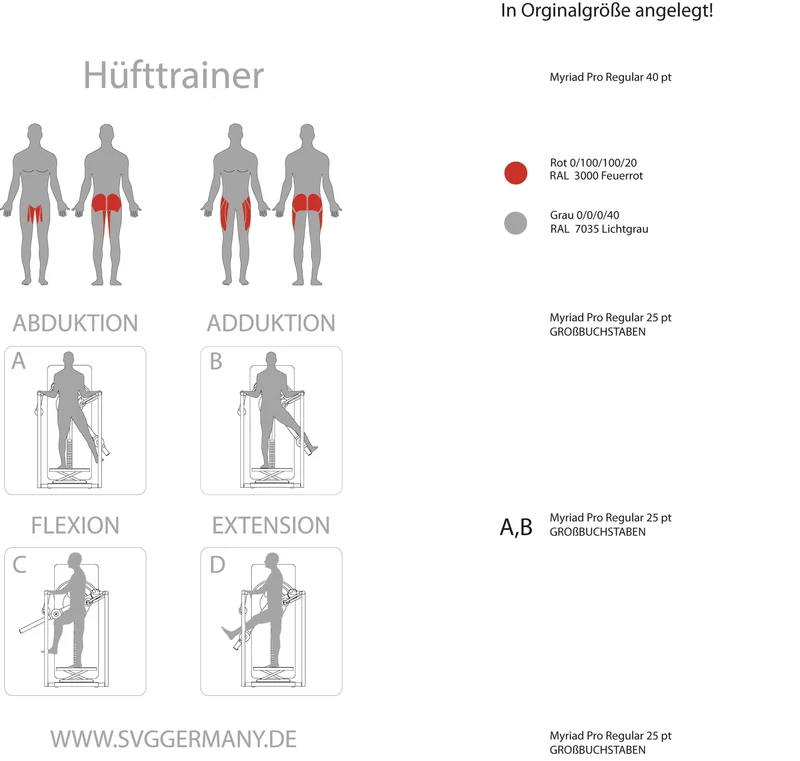 Hüfttrainer Reha-Line 2.0 für Physiotherapie