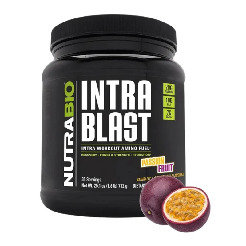 NutraBio Suplemento Deportivo Intra Blast AMINO+EAA+BCAA, 30 Porciones